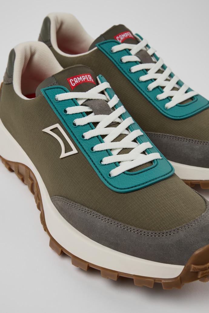 Drift Trail Green Textile and Nubuck Sneakers for Men. by CAMPER