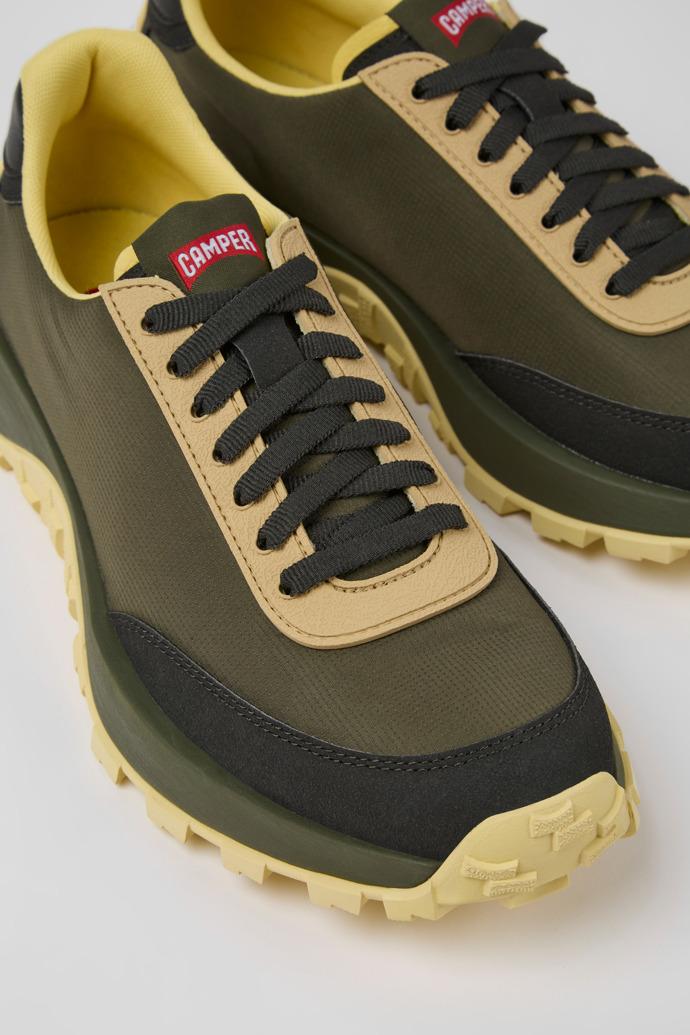 Drift Trail Green textile and nubuck sneakers for men by CAMPER