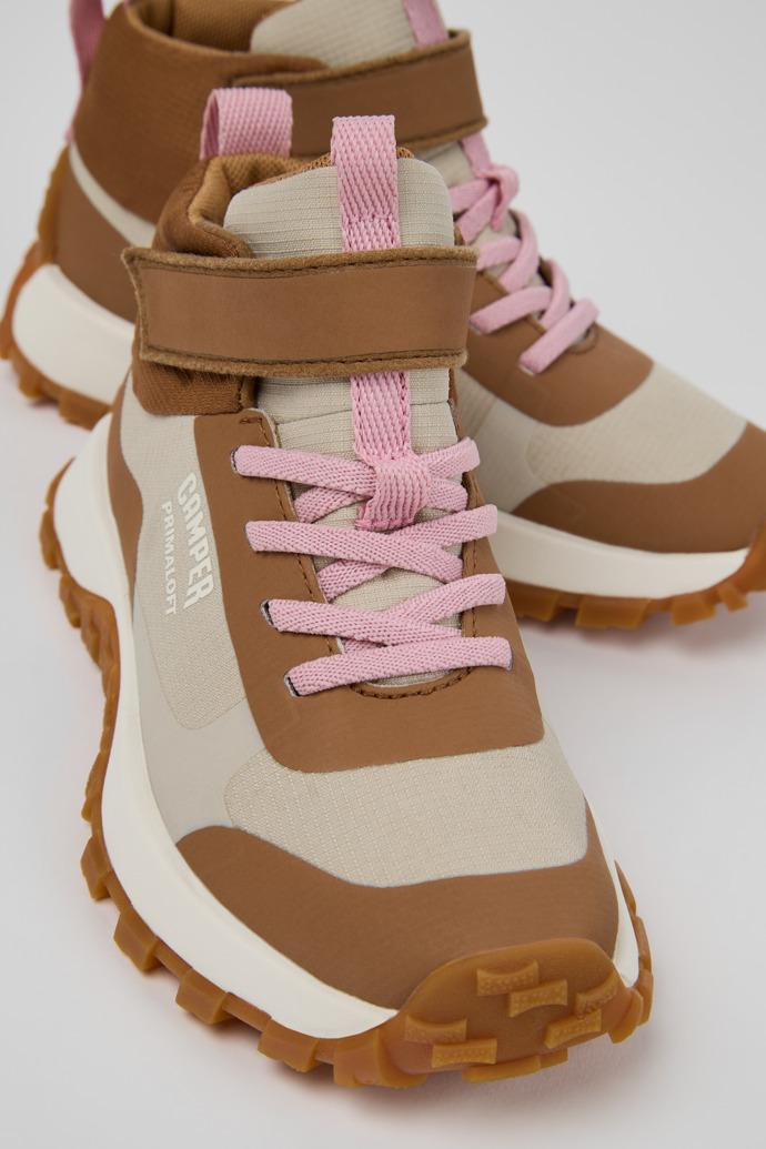 Drift Trail Multicolor Textile Sneaker Booties for Kids. by CAMPER