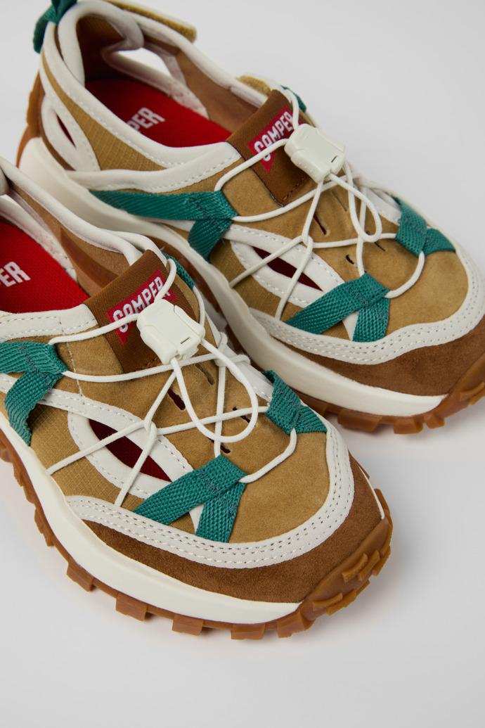 Drift Trail Multicolor Textile and Nubuck Leather Semi-Open Shoes for kids. by CAMPER