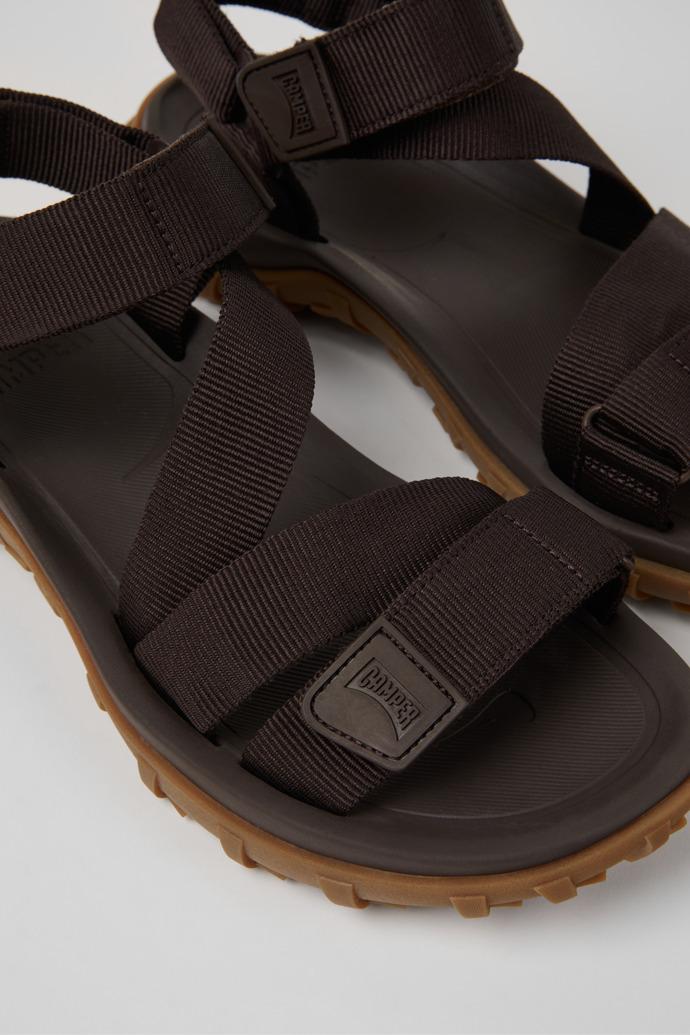 Drift Trail Sandal Brown Textile Sandals for Men. by CAMPER