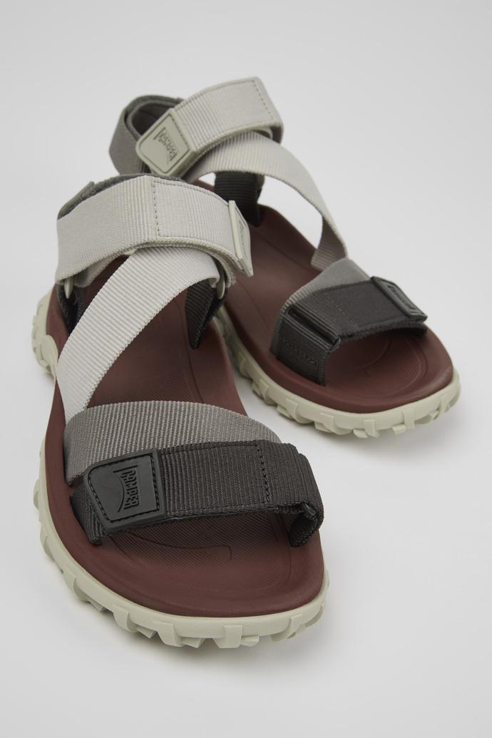 Drift Trail Sandal Gray Textile Sandals for Women. by CAMPER