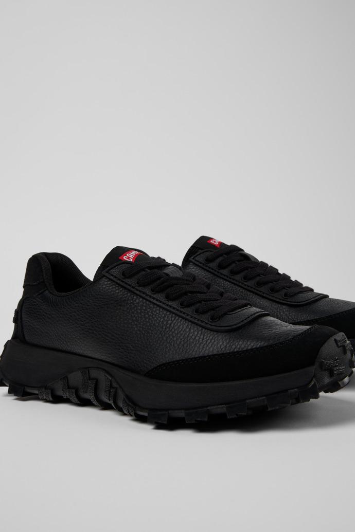 Drift Trail VIBRAM Black leather and nubuck sneakers for women by CAMPER