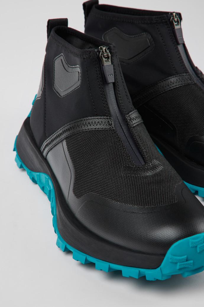 Drift Trail VIBRAM Black recycled PET ankle boots for men by CAMPER