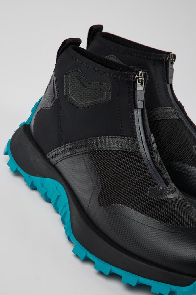 Drift Trail VIBRAM Black recycled PET ankle boots for women by CAMPER