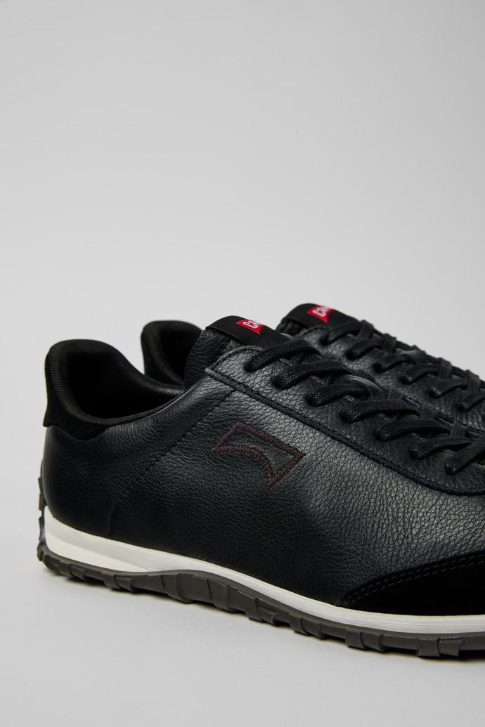 Drift Walk Black Leather and Nubuck Sneakers for Men. by CAMPER