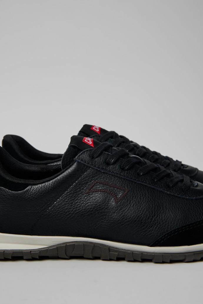 Drift Walk Black Leather and Nubuck Sneakers for Women. by CAMPER