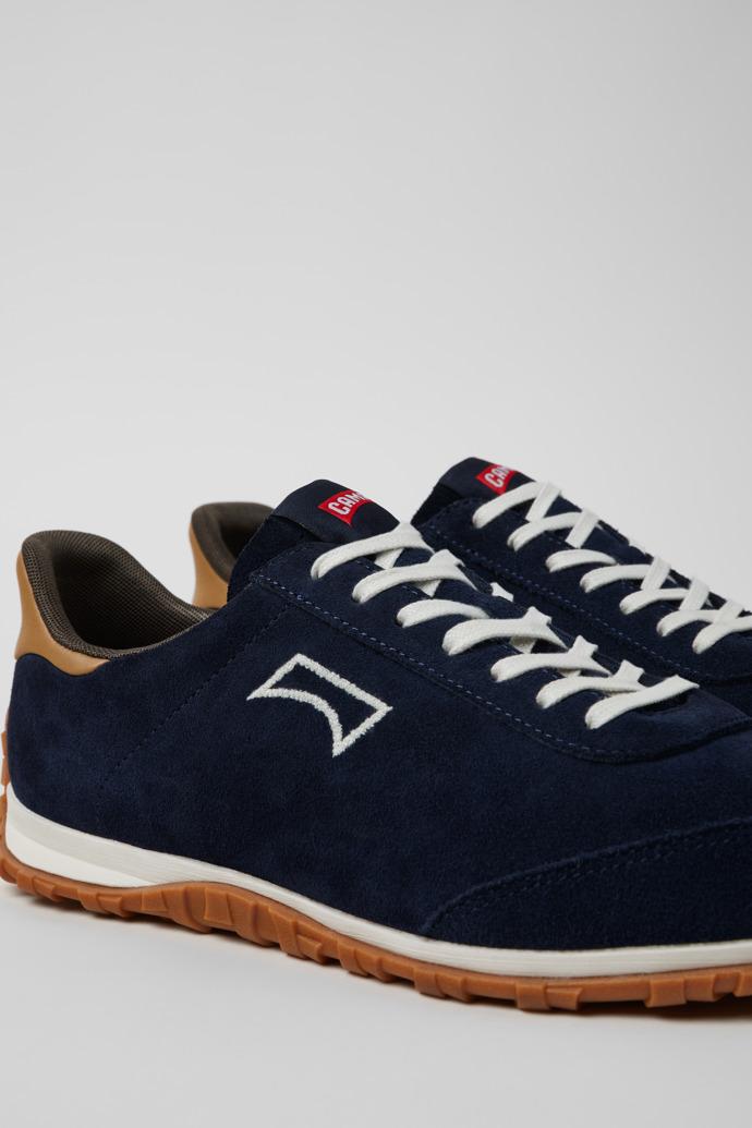 Drift Walk Blue and Brown Suede and Leather Sneakers for Men. by CAMPER