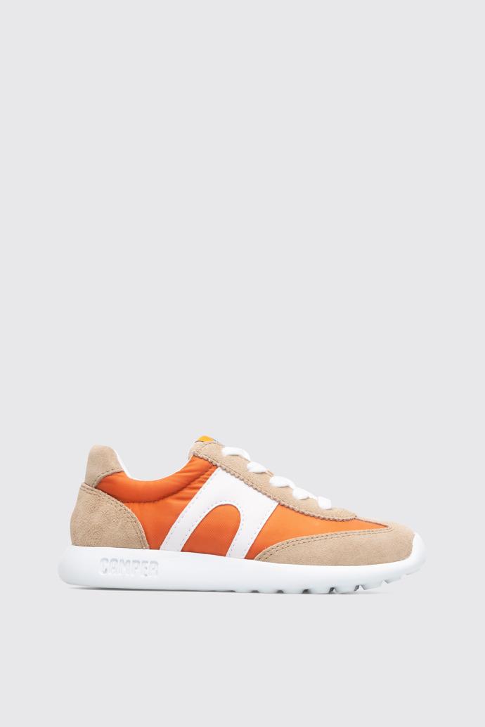 Driftie Orange and beige kids’ sneaker by CAMPER