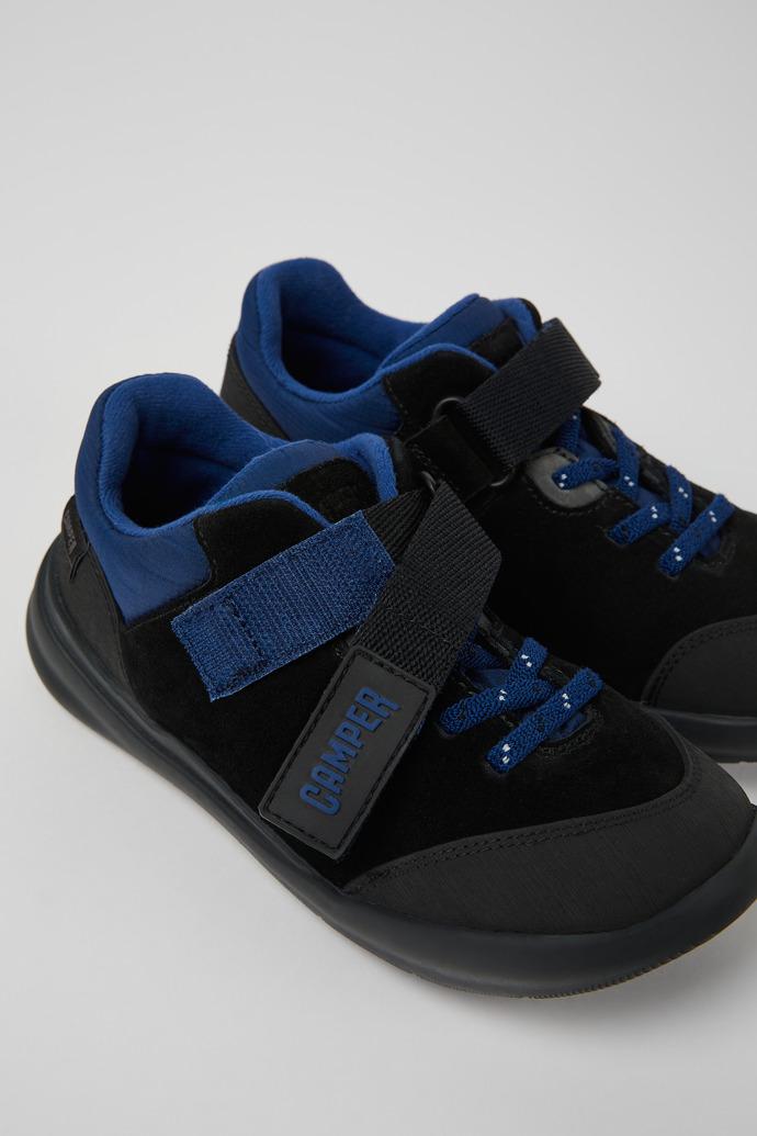 Ergo Black, blue, and grey nubuck and textile shoes by CAMPER
