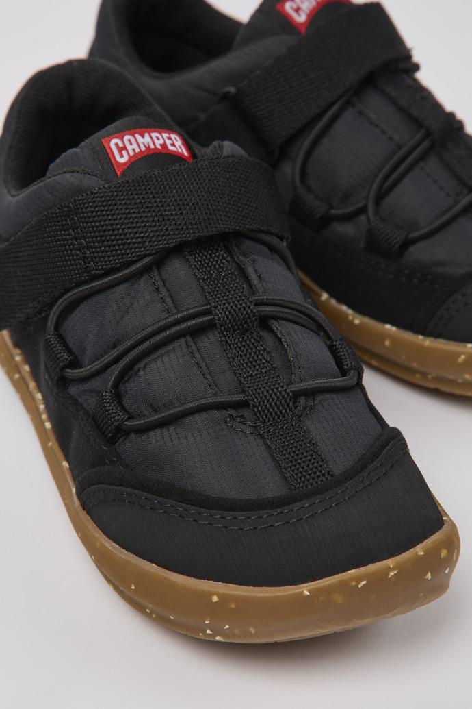 Ergo Black textile shoes for kids by CAMPER