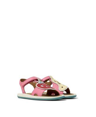 Girls' Bicho Mismatched T-Strap Leather Sandals - Toddler by CAMPER