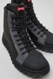 Ground Gray Textile and Nubuck Ankle Boots for Women. by CAMPER Ground Gray Textile and Nubuck Ankle Boots for Women. by CAMPER