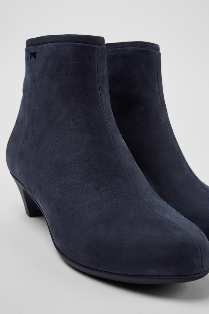 Helena Blue Nubuck Ankle Boots for Women. by CAMPER