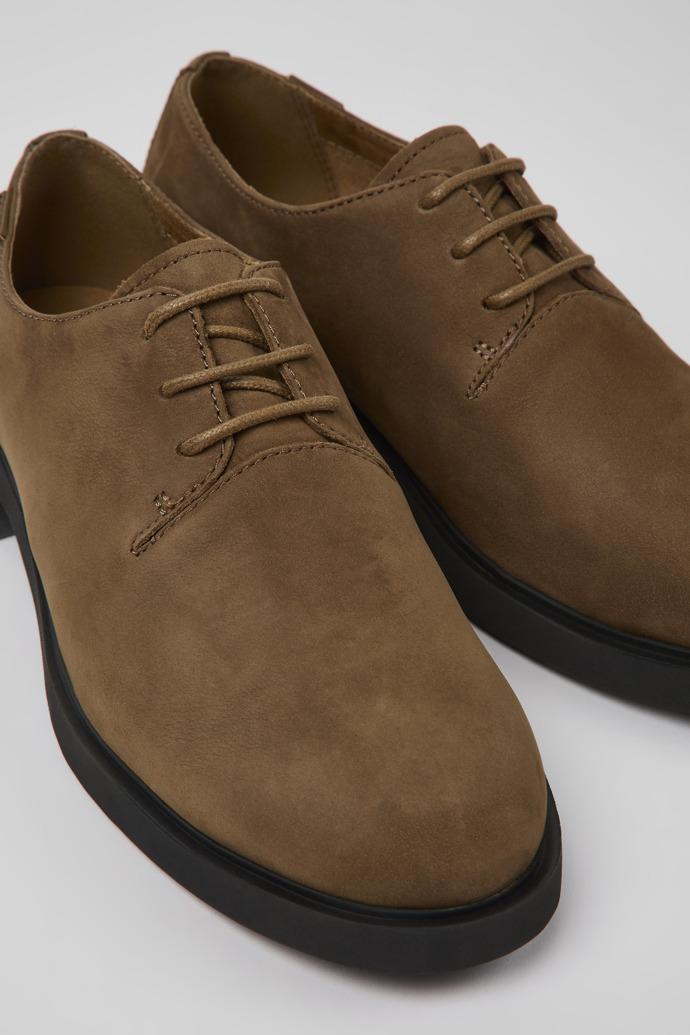 Iman Brown nubuck shoes for women by CAMPER