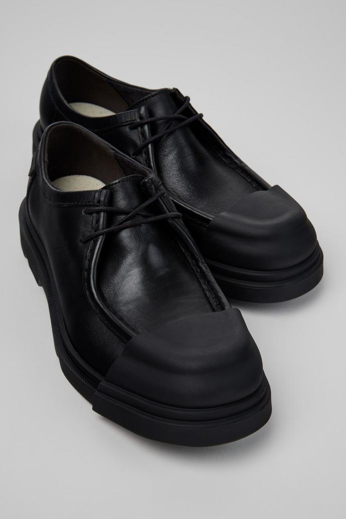 Junction Black Leather Shoes for Women. by CAMPER