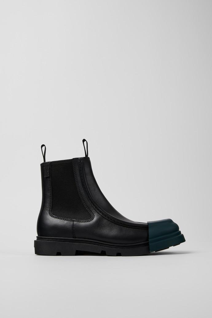 Junction Black leather chelsea boots for women by CAMPER