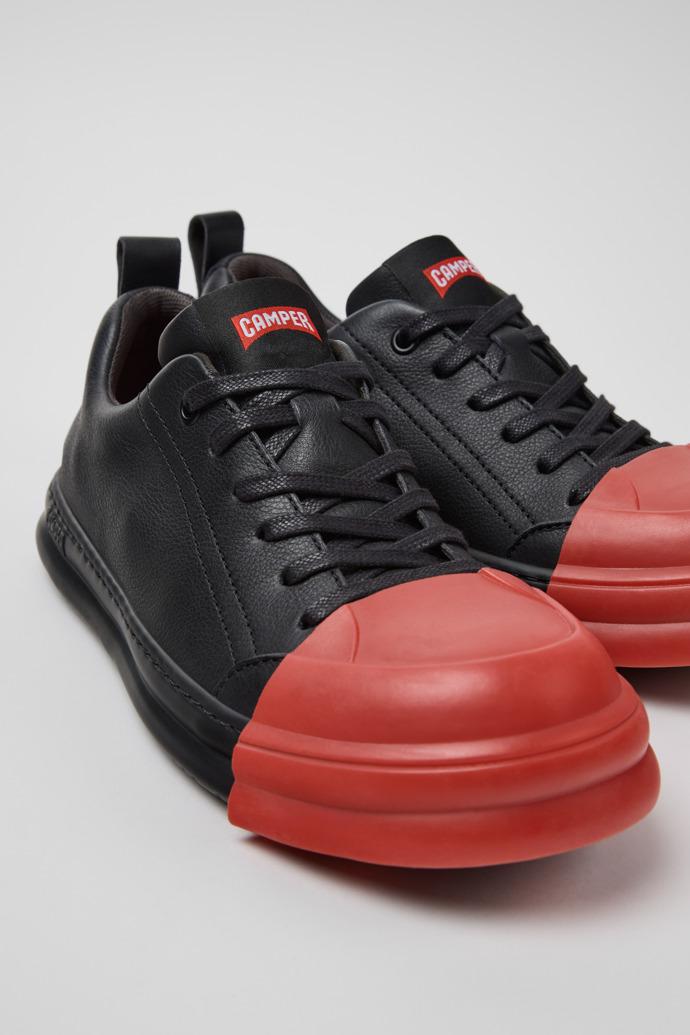 Junction Runner Black Leather Women's Sneakers. by CAMPER