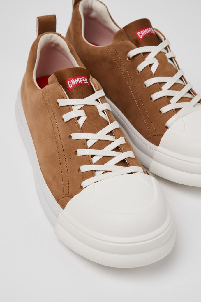 Junction Runner Brown Nubuck Sneakers for Women. by CAMPER