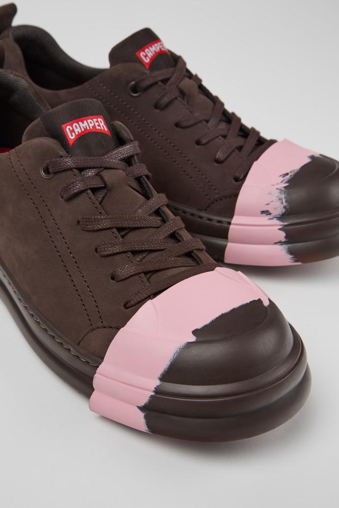 Junction Runner Brown Nubuck Women's Sneakers. by CAMPER