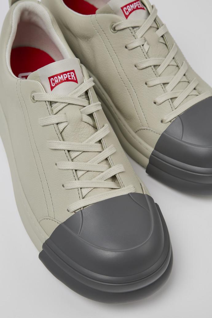 Junction Runner Gray leather sneakers for women by CAMPER