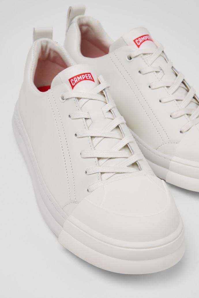 Junction Runner White Leather Sneakers for Men. by CAMPER