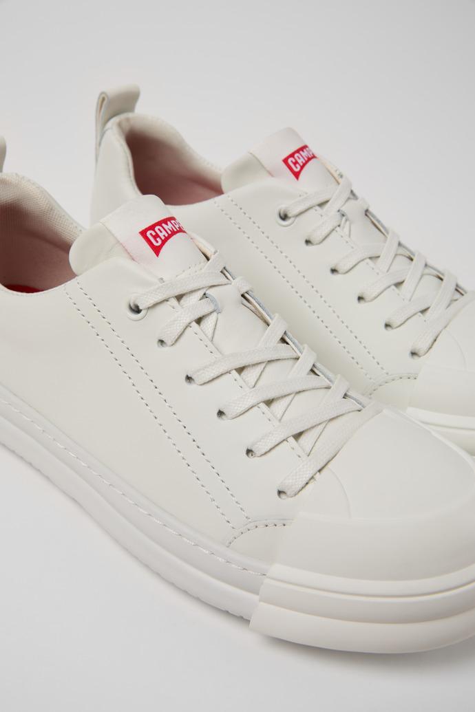 Junction Runner White Leather Sneakers for Women. by CAMPER