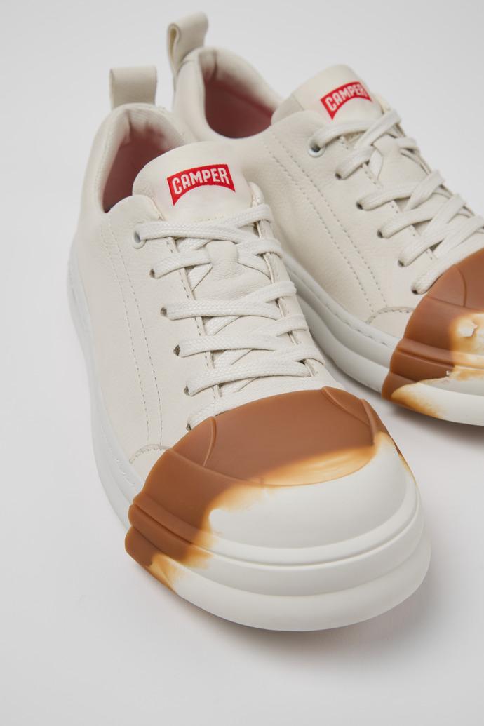 Junction Runner White Leather Women's Sneakers. by CAMPER