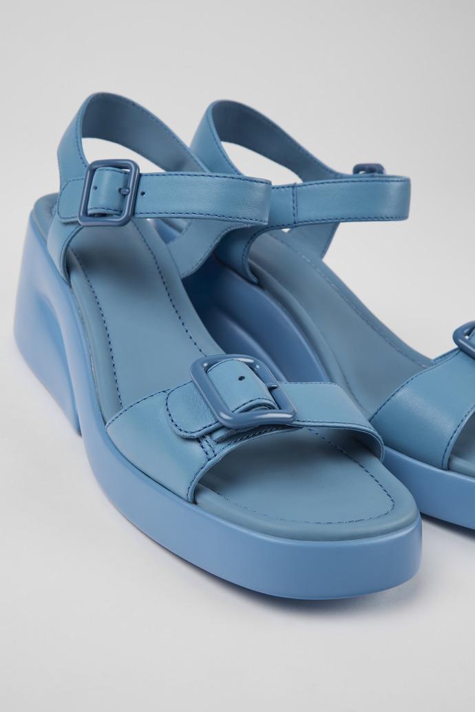 Kaah Blue leather sandals for women by CAMPER