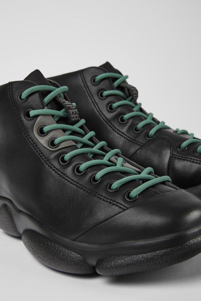 Karst Black leather sneakers for women by CAMPER