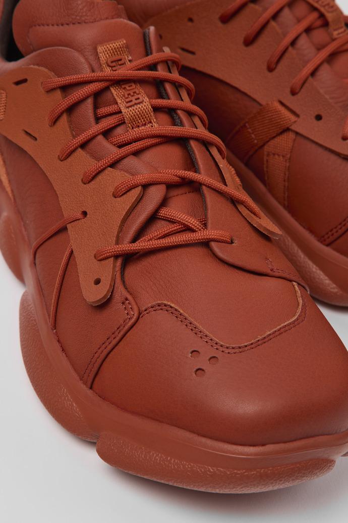 Karst Red leather and textile sneakers for men by CAMPER