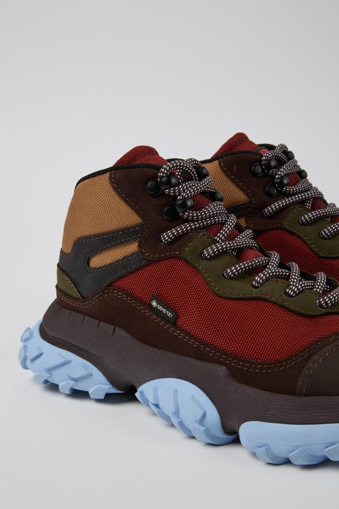 Karst Trek Brown and red ankle boots for women by CAMPER