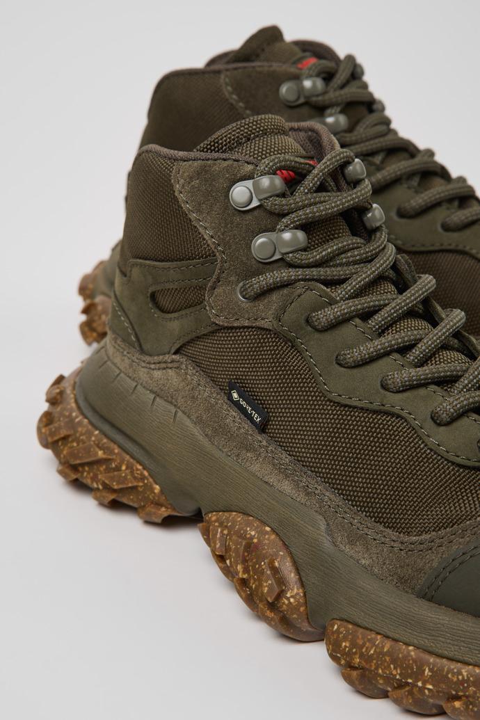 Karst Trek Green Textile and Nubuck Ankle Boots for Women. by CAMPER