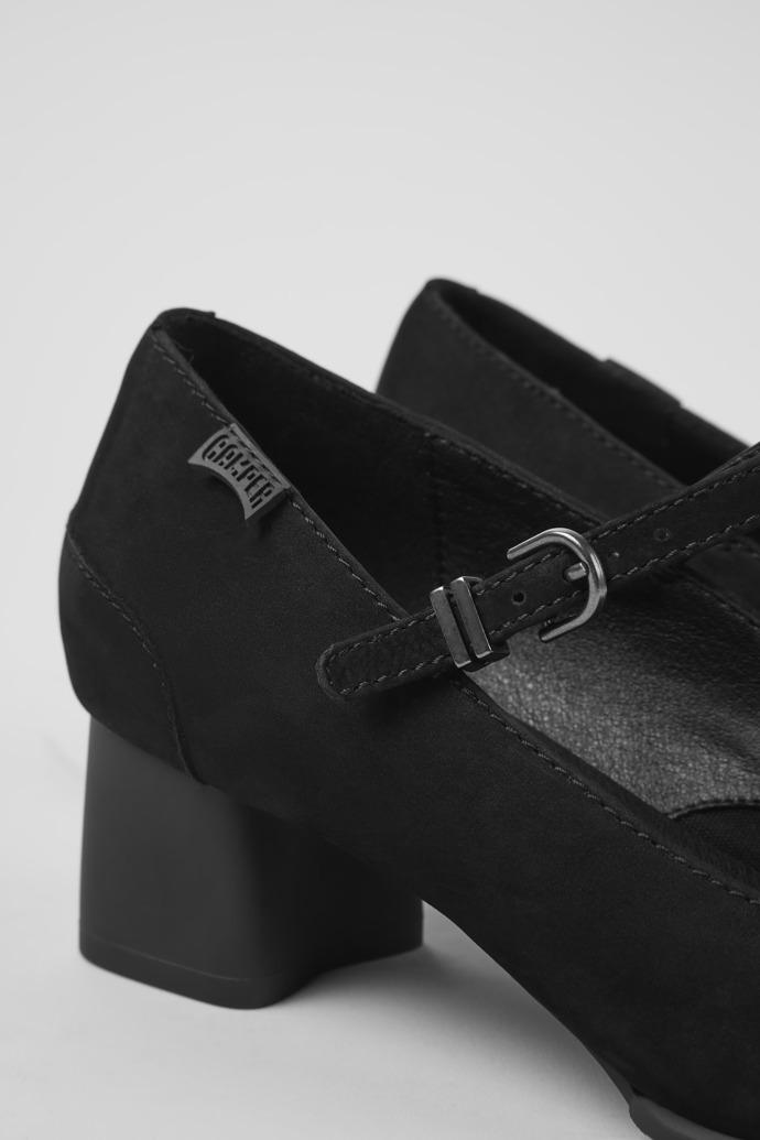 Katie Black nubuck Mary Jane heels by CAMPER