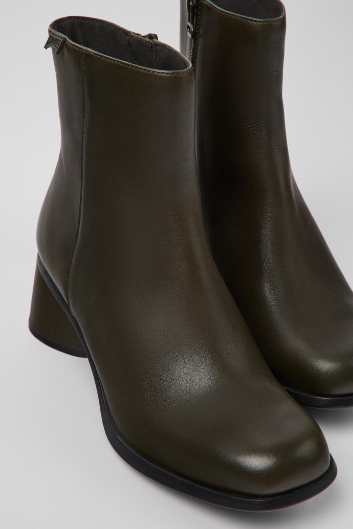 Kiara Green leather and recycled PET boots for women by CAMPER