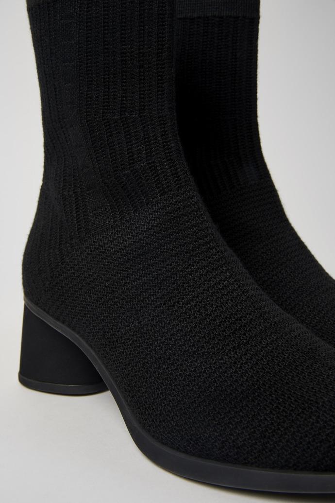 Kiara TENCEL® Black textile boots for women by CAMPER