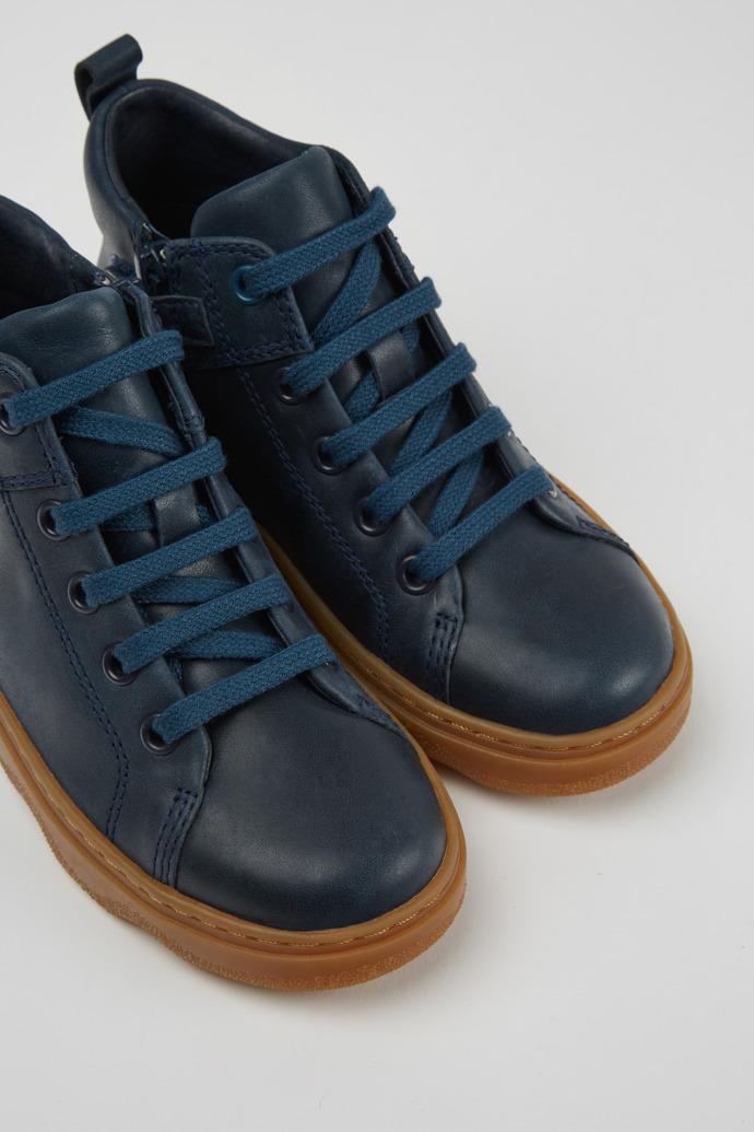 Kiddo Blue leather ankle boots by CAMPER