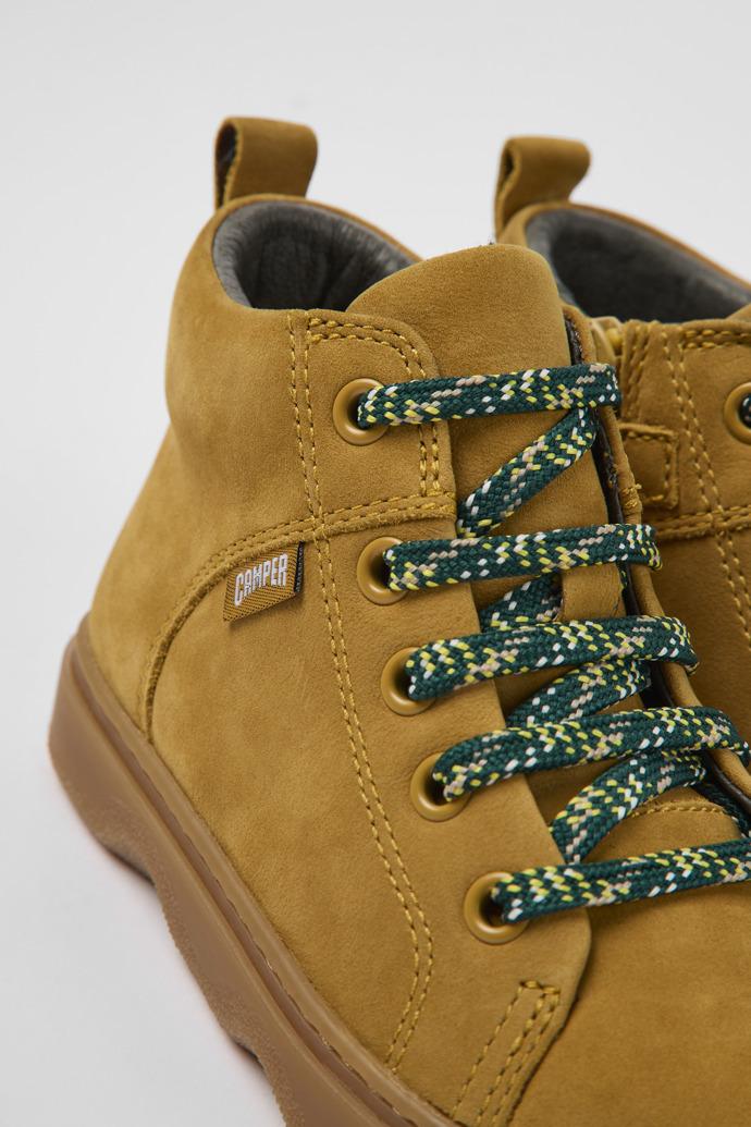 Kiddo Brown nubuck ankle boots for kids by CAMPER