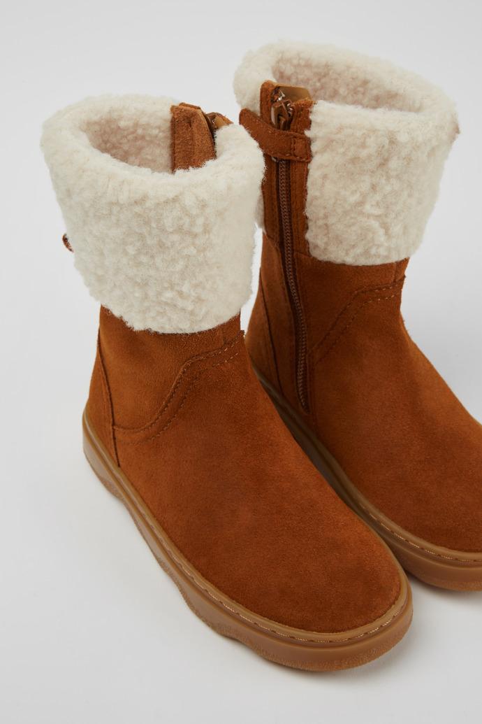 Kiddo Brown nubuck boots by CAMPER