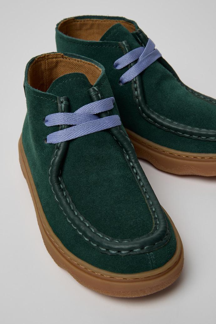 Kiddo Gray Nubuck and Leather Ankle Boots for Kids. by CAMPER