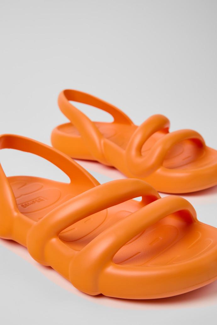 Kobarah Flat Orange Sandals for Women. by CAMPER