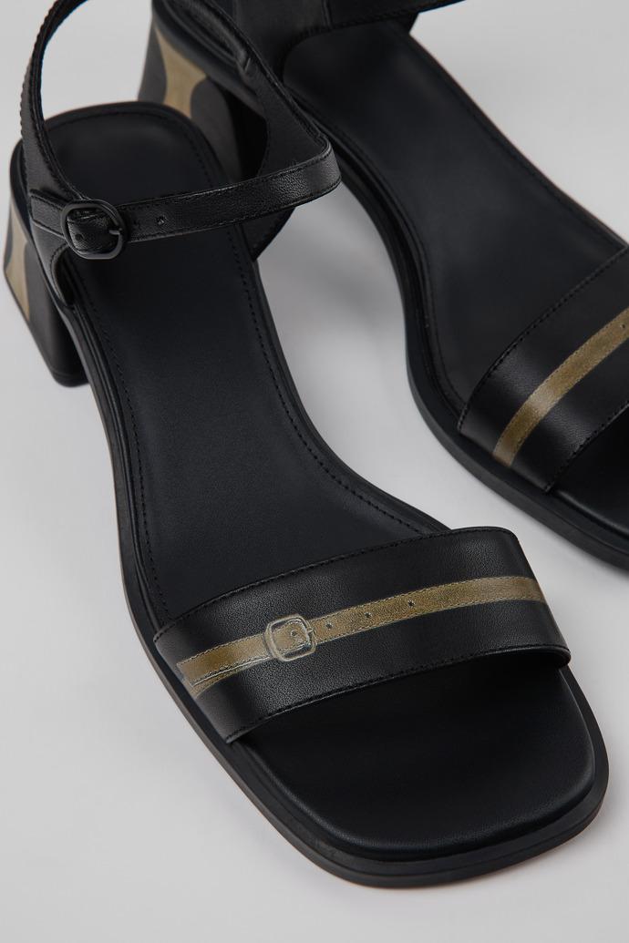 Kora Sandal Black Leather Sandals for Women. by CAMPER