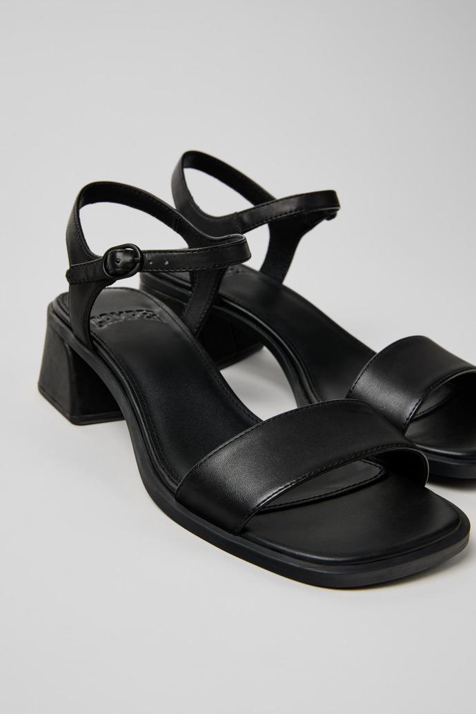 Kora Sandal Black Leather Sandals for Women. by CAMPER