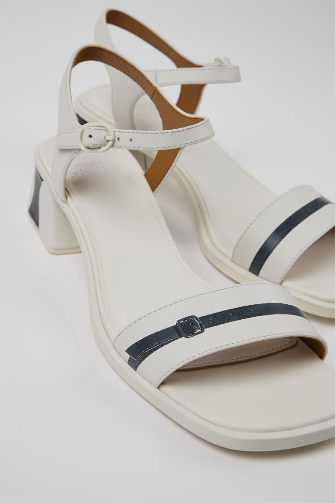 Kora Sandal White Leather Sandals for Women. by CAMPER