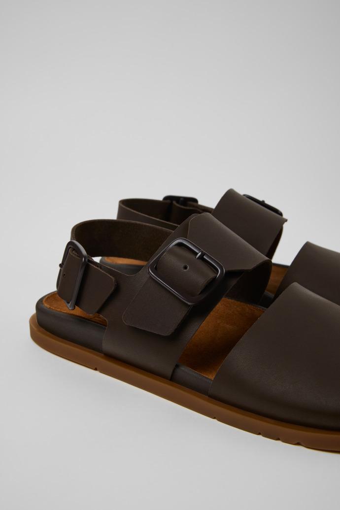 Lluc Sandal Brown Leather Sandals for Men. by CAMPER