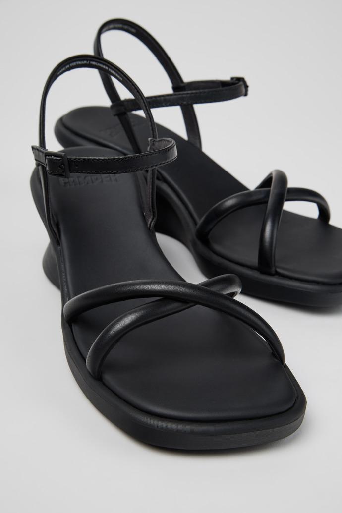 Louise Sandal Black Leather Sandals for Women. by CAMPER