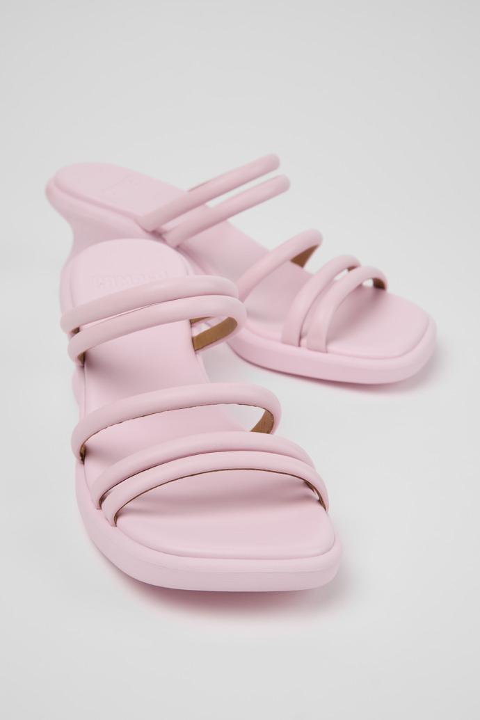 Louise Sandal Pink Leather Sandals for Women. by CAMPER