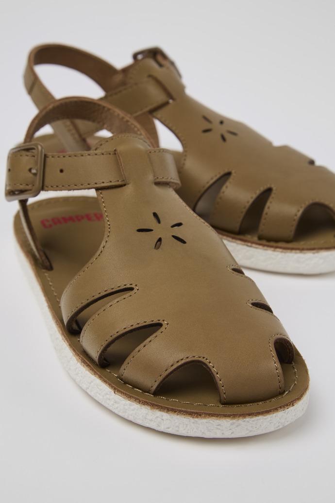 Miko Brown Leather Sandal by CAMPER