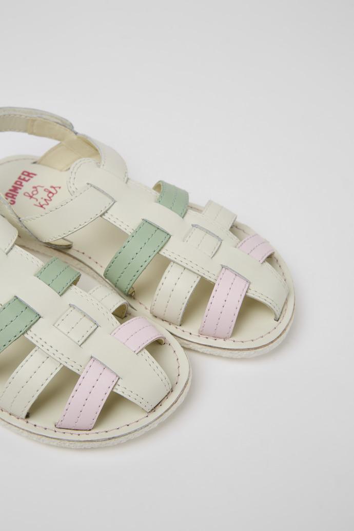 Miko Multicolored leather sandals for girls by CAMPER