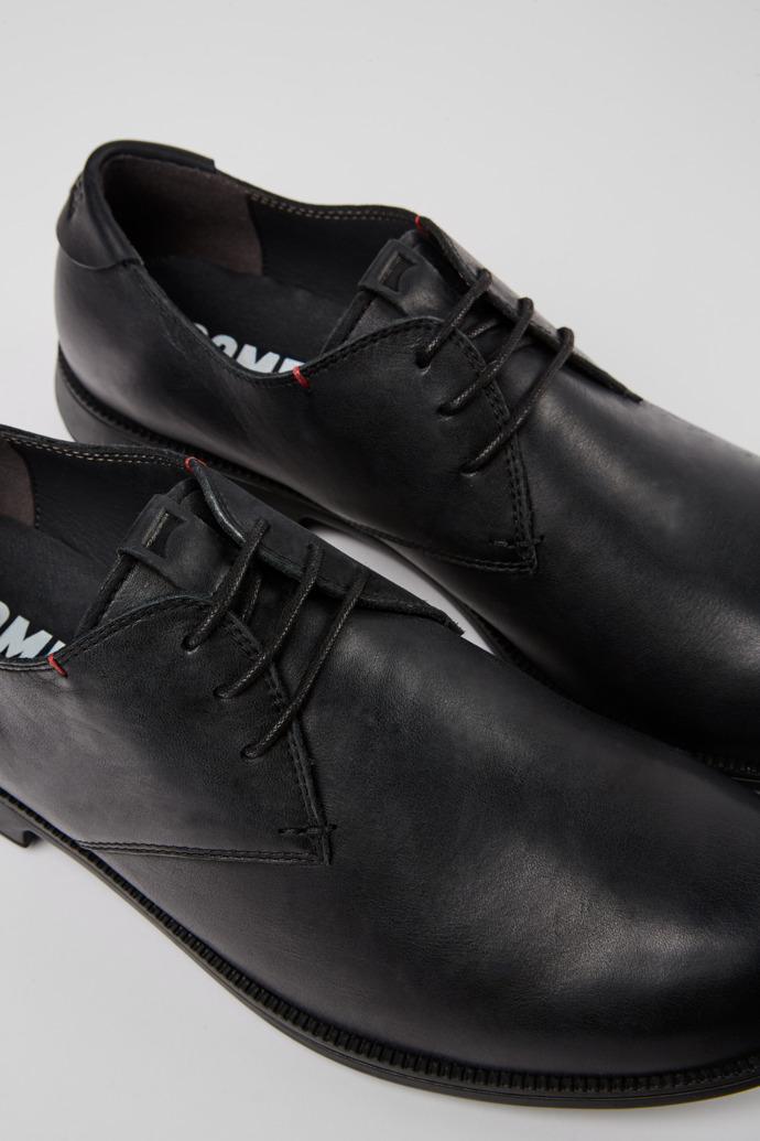 Mil 1913 Black Leather Shoes for Men. by CAMPER